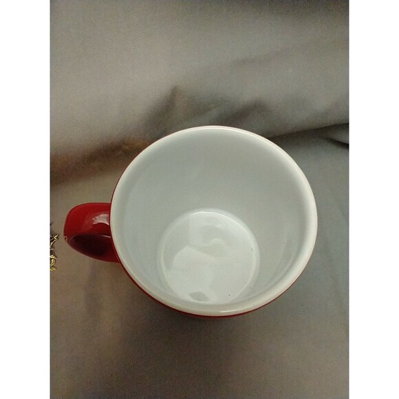 KilnCraft BAH HUMBUG Vintage Red Mug Cup England Christmas Holiday Scrooge - Picture 5 of 5